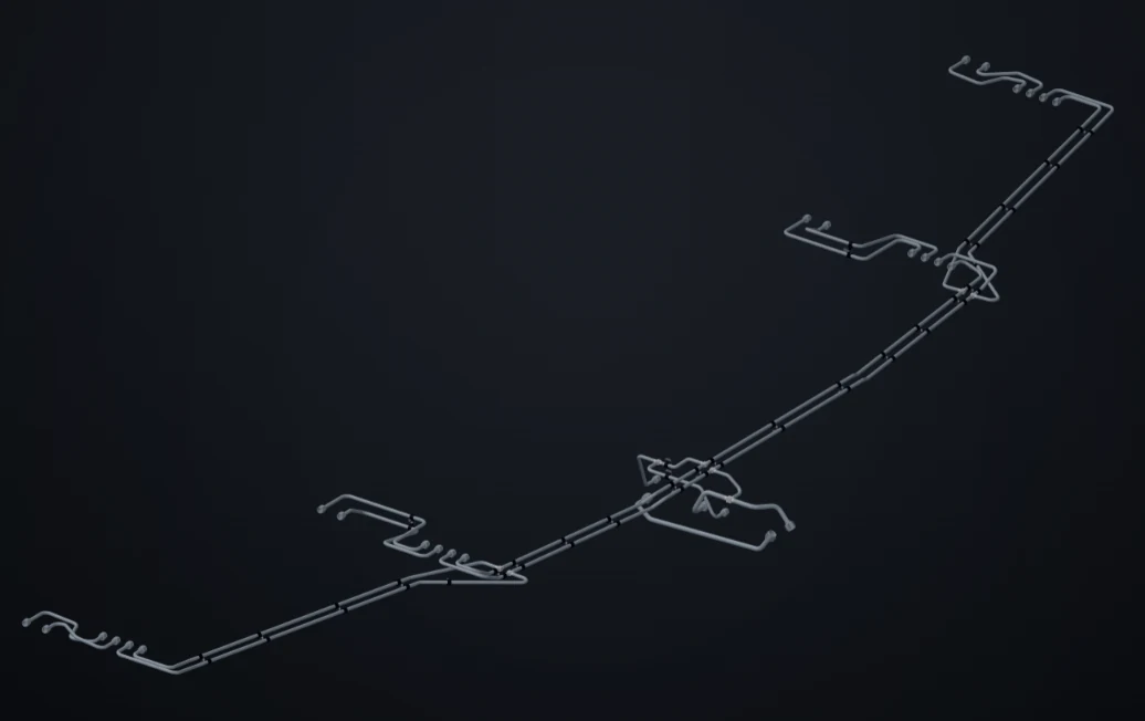 A routed tubing network in Orville
